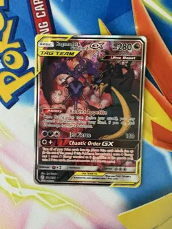 Pokemon Naganadel & Guzzlord GX 224/236 Sm-Cosmic Eclipse Ultra Rare Holo HP - Image 1