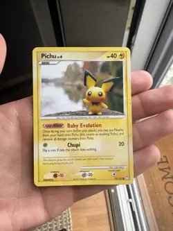 Mysterious Treasures Pokemon TCG Pichu Regular Common 93/123 Yuki Morii - Image 1
