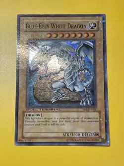 Yugioh Blue Eyes White Dragon DT01-EN001 Duel Terminal Holo Super LP - Image 1