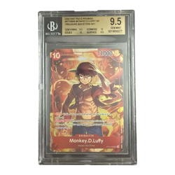 2024 ONE PIECE TREASURE BOOSTER SET MONKEY.D.LUFFY #ST10-006 SR BGS 9.5 GEM MINT - Image 1
