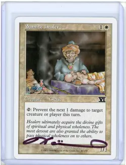 Samite Healer Classic Sixth Edition Artist Proof Signed By Tom Wanerstrand MTG - Image 1