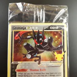 Greninja Gold Star SWSH 144 Pokemon Celebrations Sealed Promo Holo Card - Image 2