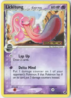 Lickitung (Delta Specie Stamp) Dragon Frontiers 19/101 Pokemon Card - Image 1