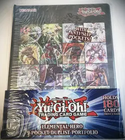 Konami Yu-Gi-Oh! ELEMENTAL HERO 9-Pocket Portfolio Album (Holds 180 Cards) - Image 1