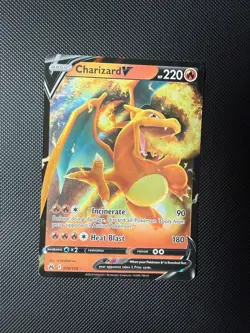 NM Charizard V 018/159 Crown Zenith Holo Ultra Rare Pokemon Card - Image 1