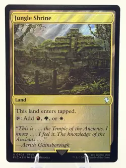 Jungle Shrine SURGE FOIL 0406 FFVII Final Fantasy Triome Land MTG 2025 Eng NM - Image 1