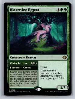 Bloomvine Regent 136 Rare Tarkir: Dragonstorm Magic: The Gathering Near Mint - Image 1