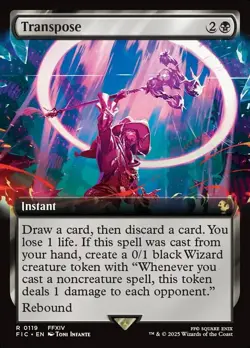 Transpose 119 - NM FOIL Extended Art - Final Fantasy Commander - MTG - Image 1