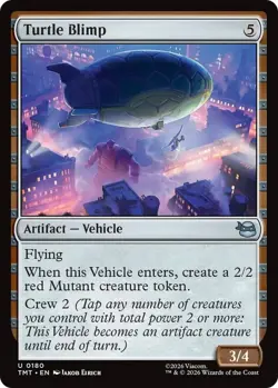 MtG Turtle Blimp U 0180 Teenage Mutant Ninja Turtles Uncommon Foil - Image 1