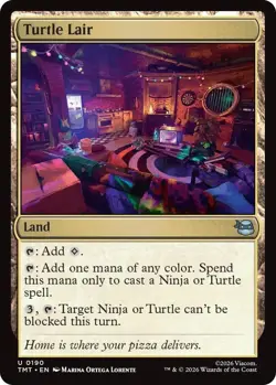 MtG Turtle Lair U 0190 Teenage Mutant Ninja Turtles Regular Uncommon - Image 1