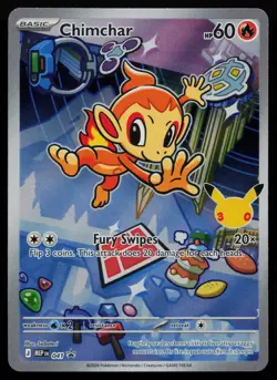 Chimchar - 041 Mega Evolution Promo MEP Holo Promo First Partner Pokemon NM - Image 1
