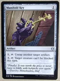 Manifold Key - CL: Battle for Baldur's Gate (CLB) - Uncommon Reg - NM - MTG - Image 1