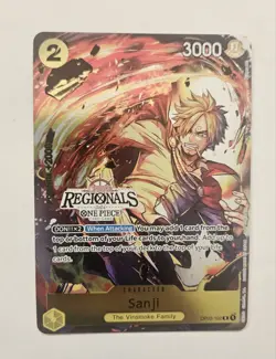 Sanji Offline Regional 2024 Participant One Piece Promo Card OP03-102 - Image 1