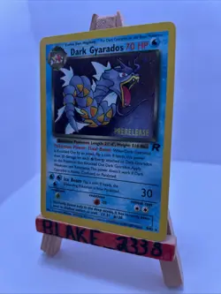 Dark Gyarados (Prerelease) 8/82 Holo WoTC Promo - Pokemon Card - LP++ - Image 1