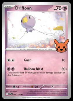 Pokemon Cards Drifloon 089/198 Trick or Trade BOOster Holo Promo NM - Image 1