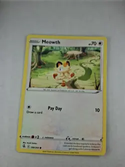 Meowth 199/264 Fusion Strikes Pokemon TCG Card - Image 3