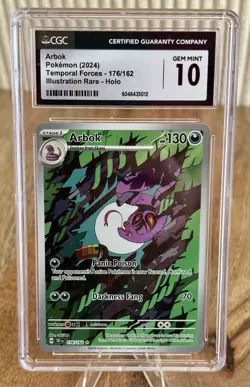 Arbok 176/162 CGC 10 Gem Mint Graded Pokemon Card - Image 1