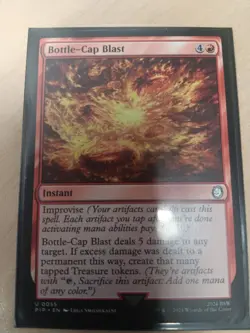 Bottle-Cap Blast 55 Uncommon Universes Beyond: Fallout Magic: The Gathering NM - Image 1