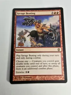 Savage Beating 1x MtG Darksteel DST SP/NM - Image 1