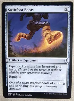 Swiftfoot Boots - CL: Battle for Baldur's Gate (CLB) - Uncommon Reg - NM - MTG - Image 1