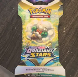 Pokemon Sword & Shield Brilliant Stars Booster Pack English 10 Cards Whimsicott - Image 1