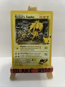 2021 Pokemon SWSH Celebrations Rocket's Zapdos Classic Collection #15/132 - Image 1