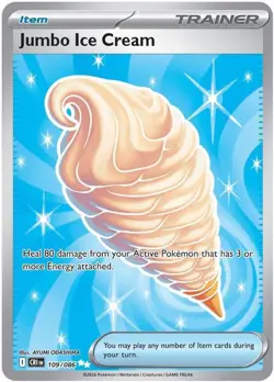 2026 Pokemon Chaos Rising Jumbo Ice Cream 🍦 109/086 NM **Fresh Pull** - Image 1