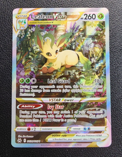 Leafeon VSTAR GG35/GG70 Holo VSTAR Rare Crown Zenith Galarian Gallery Pokemon NM - Image 3