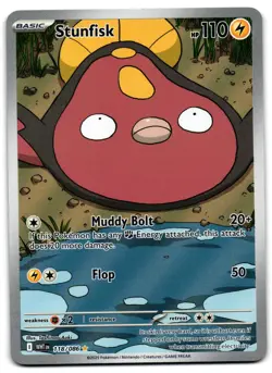 Stunfisk 118/086 - 🌊 White Flare Illustration Rare Pokemon TCG 🖤 - LP - Image 1
