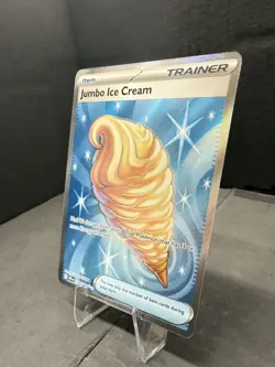 Jumbo Ice Cream 109/086 Me04: Chaos Rising Holo Ultra Rare Pokemon Trainer - Image 3