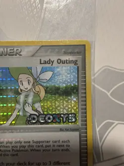 2005 Lady Outing 87/107 EX Deoxys Set Pokemon Stamp Reverse Holo Rare - Image 2