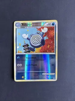 Pokemon TCG Poliwhirl HGSS Unleashed 37/95 Reverse Holo Uncommon 2010 Nintendo - Image 1
