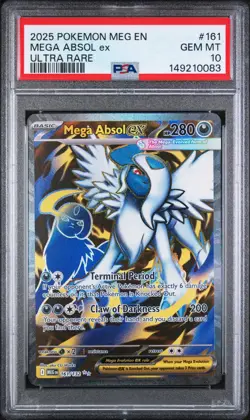 2025 Pokemon Mega Evolution Mega Absol ex 161 - PSA GEM MT 10 - 149210083 - Image 1