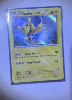 Pikachu Libre 30/30 Holo XY Trainer Kit: Pikachu Libre & Suicune - Pokemon - NM - Image 1