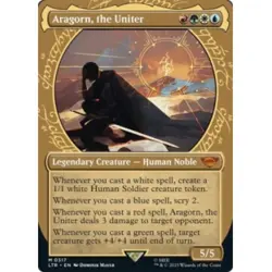 Aragorn, The Uniter (showcase)(317) M/NM Magic MTG The Lord Of The Rings - Image 1