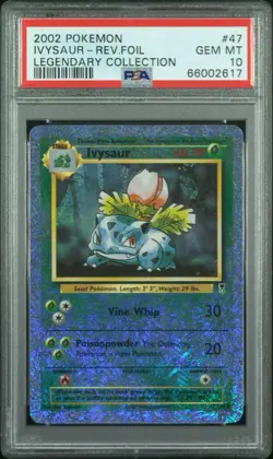 2002 Pokemon Legendary Coll. Reverse Holo Ivysaur 47/110 PSA 10 - Image 1