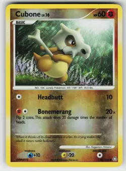 Cubone 90 Reverse Holo 146 C Legends Awakened Pokemon LP MP - Image 1