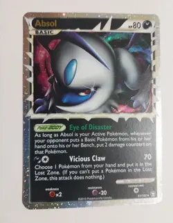 Pokemon TCG Absol (Prime) 91/102 Holo Triumphant LP - Image 1
