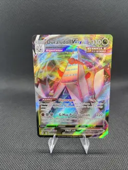 Pokemon TCG Duraludon VMAX 123/203 Evolving Skies Ultra Rare - Image 1
