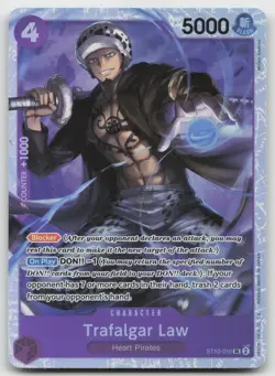 One Piece TCG Trafalgar Law (ST10-010) Ultra Deck The Three Captains ENG x4 bon - Image 1