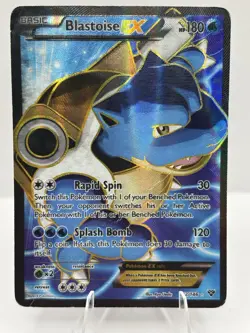 Pokemon TCG Blastoise EX XY Holo Full Art Ultra Rare Card 142/146 Damaged - Image 1