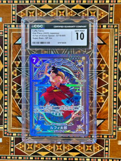 CGC 10 Luffy-Tarou ST18-005 SR SP A Fist of Divine Speed ONE PIECE Card Japanese - Image 2
