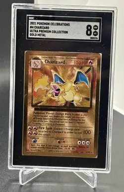 Charizard (Celebrations Metal Card) 004/102 SGC 8 - Image 1