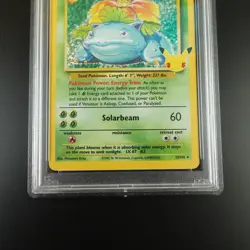 PSA 9 Venusaur 15/102 Pokemon Celebrations Classic Collection Holo Graded Card - Image 3