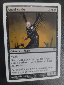 MTG FALLEN ANGEL (Angel caido) VERY RARE SPANISH GOOD Salvat-Hachette 2006 WOTC - Image 4