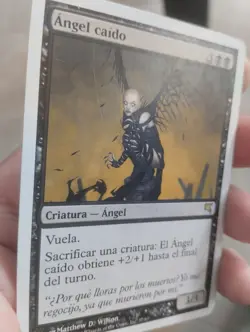 MTG FALLEN ANGEL (Angel caido) VERY RARE SPANISH GOOD Salvat-Hachette 2006 WOTC - Image 5