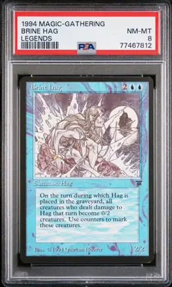 1994 Magic the Gathering BRINE HAG Legends English NM-MT PSA 8 MTG - Image 1
