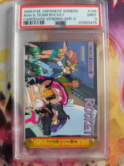 Pokemon Card carddass vending anime Japanese Ash Team Rocket #198 Misty PSA 9 - Image 2
