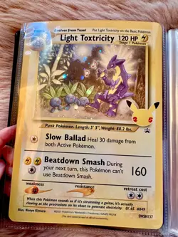 Pokemon Tcg Light Toxtricity SWSH137 XL Jumbo Oversize NM SWIRL Holo Promo EN - Image 1