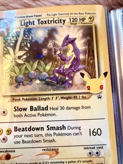 Pokemon Tcg Light Toxtricity SWSH137 XL Jumbo Oversize NM SWIRL Holo Promo EN - Image 2